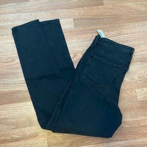 14 Tall High rise O.G. Straight secret smooth pockets black jeans